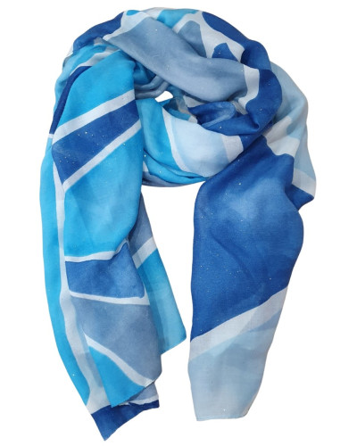 Foulard femme à motifs et paillettes Calypso