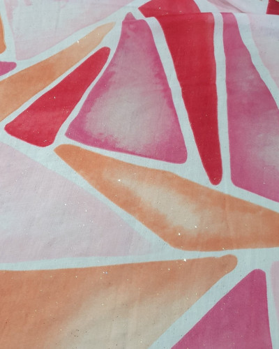 Foulard femme à motifs et paillettes Calypso