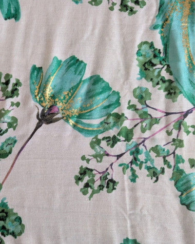 Foulard femme fleurie Azia