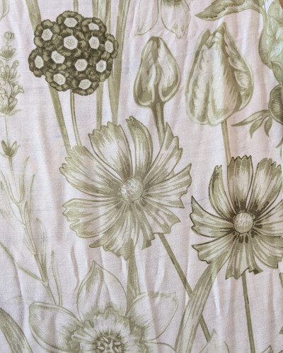 Foulard femme fleurie Célya