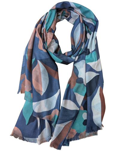 Echarpe femme fleurie Marlène