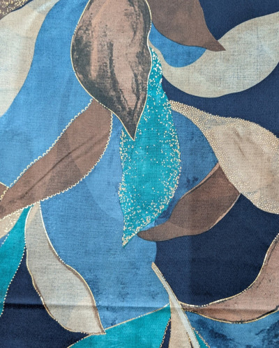 Echarpe femme feuillages et dorures Chloé