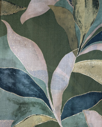 Echarpe femme feuillages et dorures Chloé