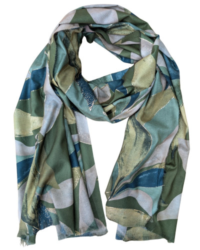 Echarpe femme feuillages et dorures Chloé