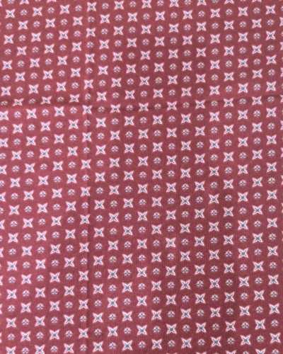 Echarpe femme bordeaux imprimés bleu et blancs Myriam