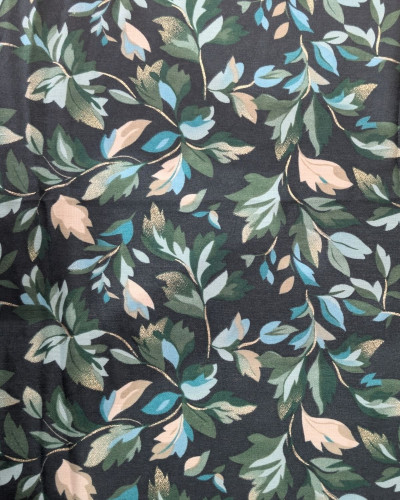 Echarpe femme feuillages et dorures Anissa