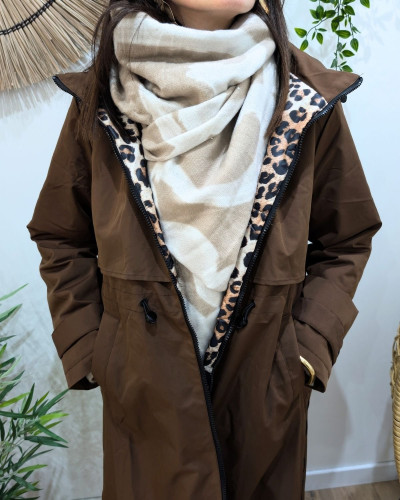 Echarpe coeurs pailletés Tuva