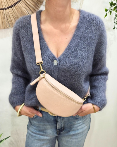 Sac banane femme effet craquelé