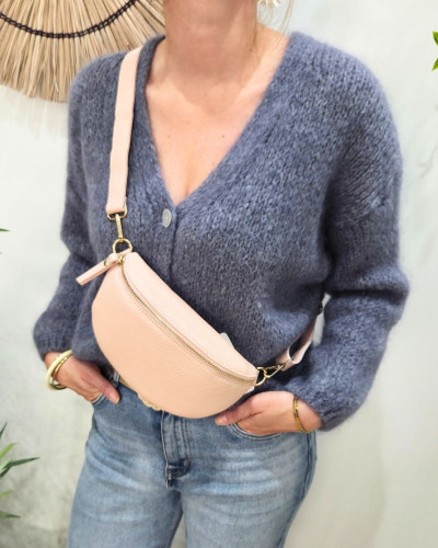 Sac banane femme effet craquelé