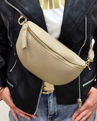 Sac banane femme effet craquelé