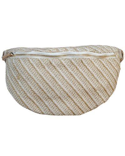 Sac banane femme tissé
