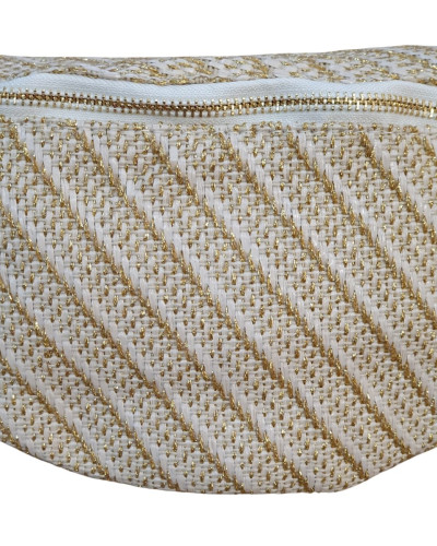 Sac banane femme tissé