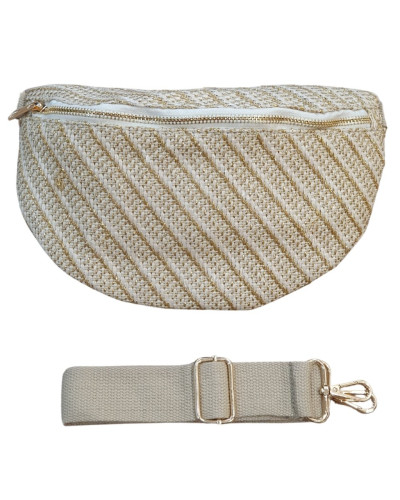Sac banane femme tissé