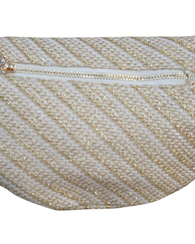 Sac banane femme tissé