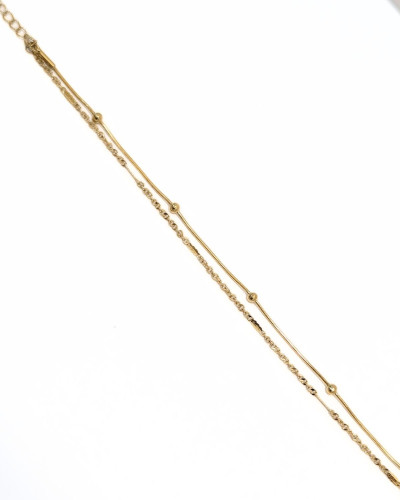 Chaine de cheville acier doré doublé Eivor