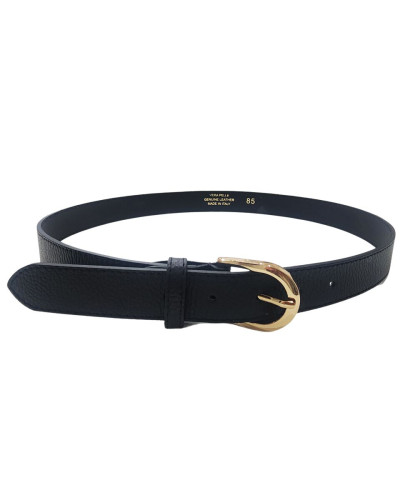 Ceinture avec pochettes noir femme