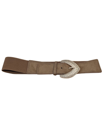 Ceinture élastique boucle flèche dorée
