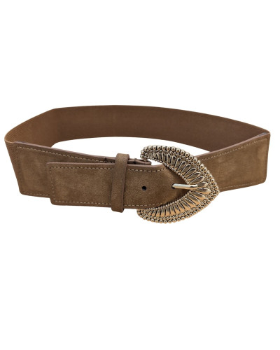 Ceinture élastique boucle flèche dorée