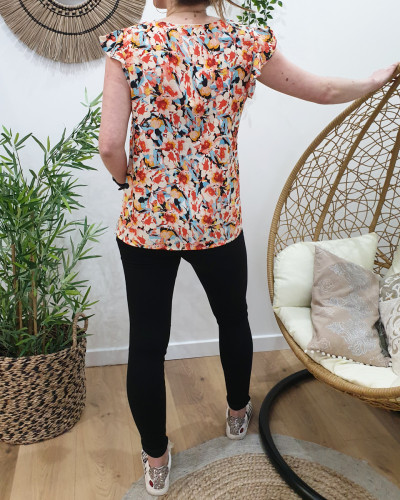 Blouse Alice orangée
