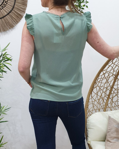 Blouse Louane vert d'eau