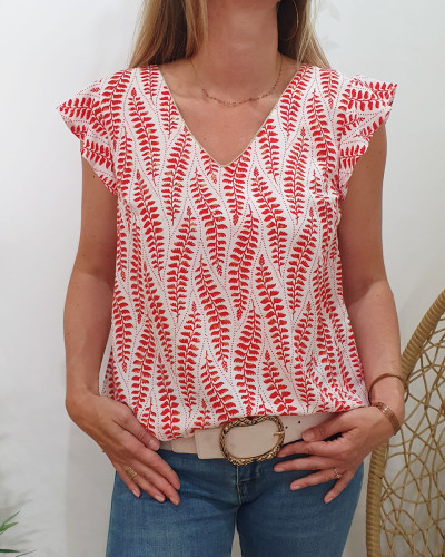 Blouse Andrea rouge