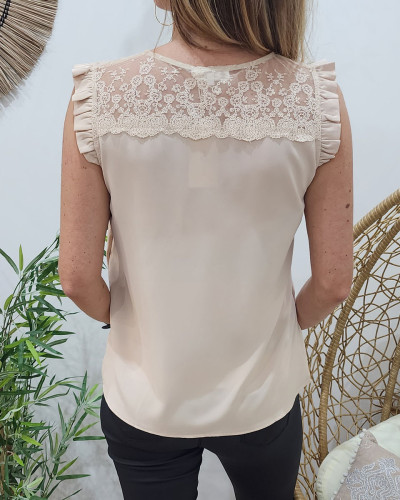 Blouse femme Luna beige