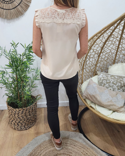 Blouse femme Luna beige