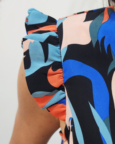 Blouse femme Fabienne col V