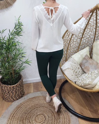 Pantalon vert bouteille sales