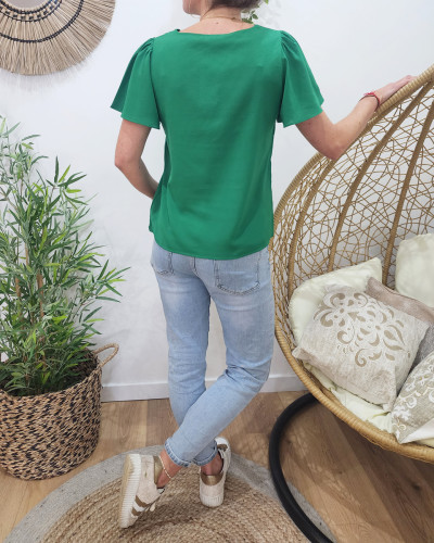 Blouse femme clearance vert emeraude