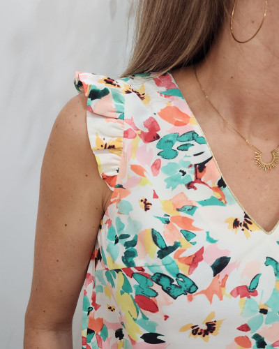 Blouse femme multicolore Azélie