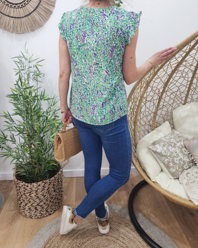 Blouse argentée femme clearance