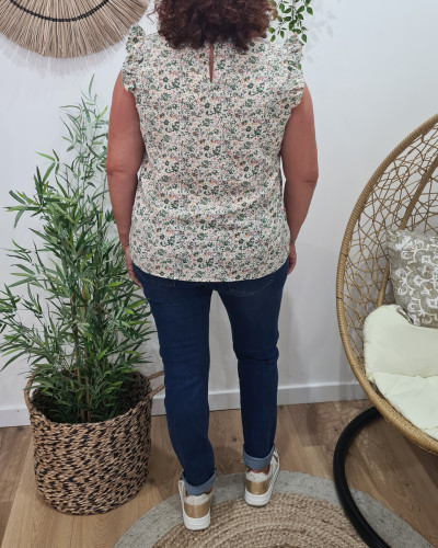 Blouse femme verte Sophie