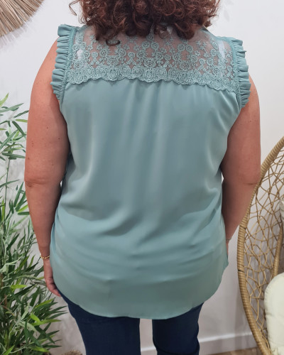 Blouse femme Luna vert agate