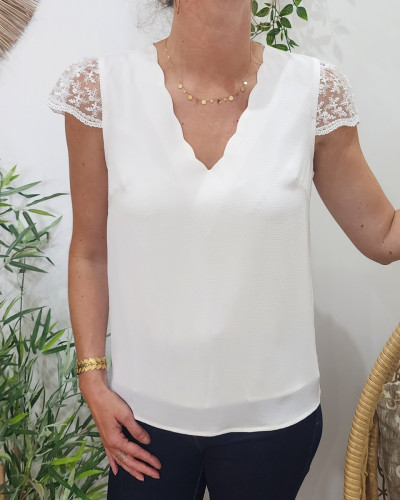 Blouse femme blanche Agata