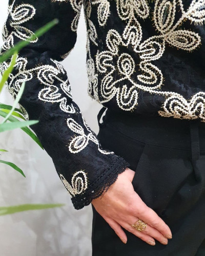 Blouse femme noir Licia