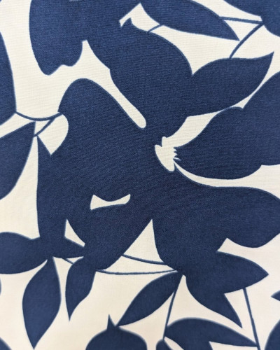 Blouse femme écrue et bleue Soizic