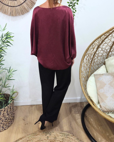 Blouse femme satinée Kélya