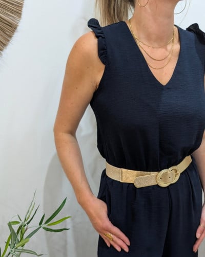 Combinaison femme bleu marine Ysée