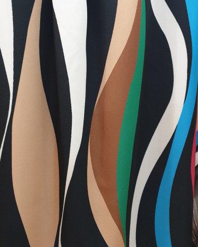 Chemisier long sixties multicolore