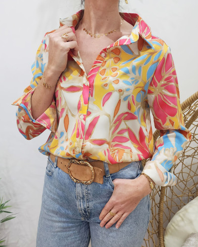 Chemisier sales foulard femme