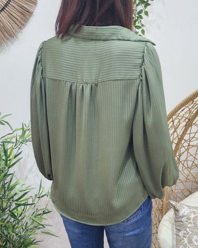 Chemisier femme vert Andréa
