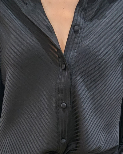 Chemisier femme noir Andréa