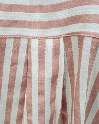 Chemisier femme rose à rayures Kali