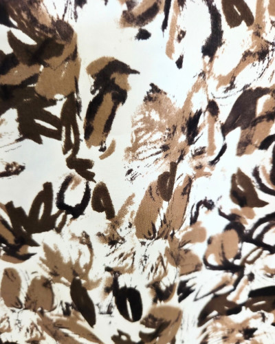 Chemisier femme beige et marron Adélinde