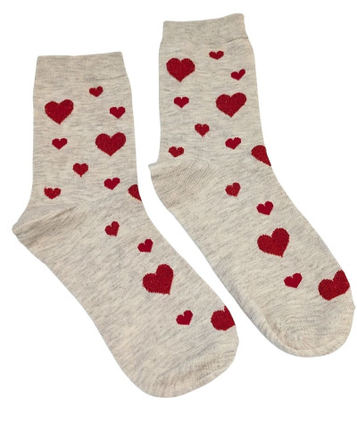 Chaussettes coeurs pailletés