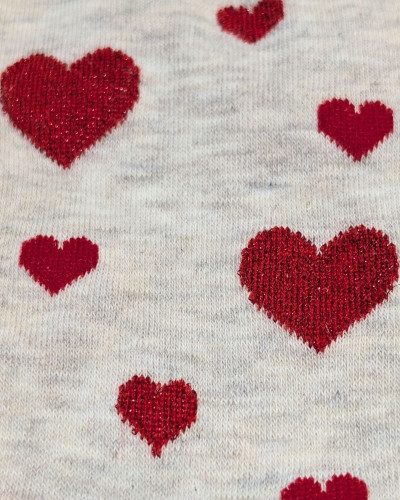 Chaussettes coeurs pailletés
