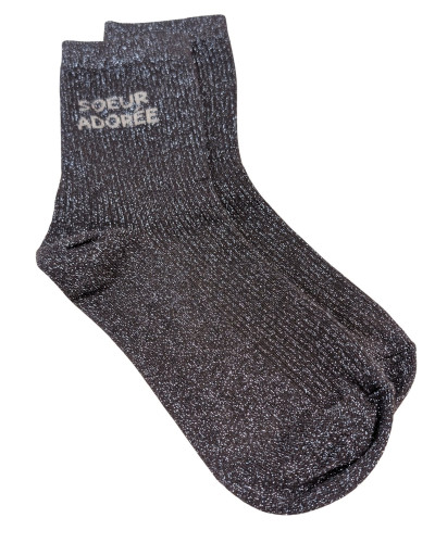 Chaussettes à paillettes Soeur adorée