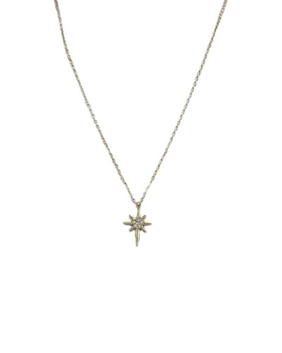 Collier femme doré mini constellation strass