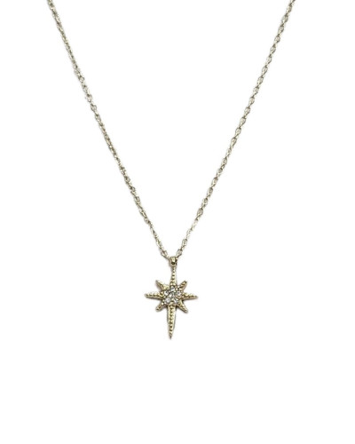 Collier femme doré mini constellation strass